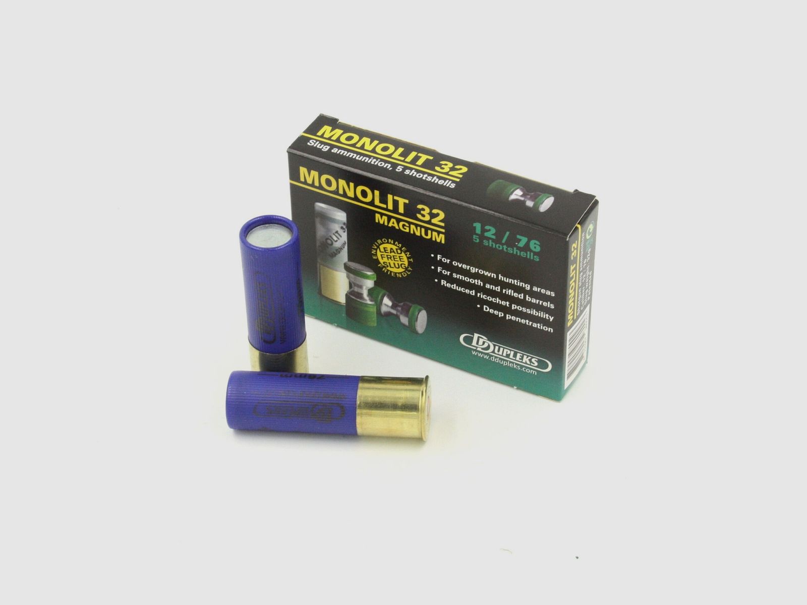 DDupleks, 12/76 Slug Monolit, bleifrei, 32 g, 5 Stk.