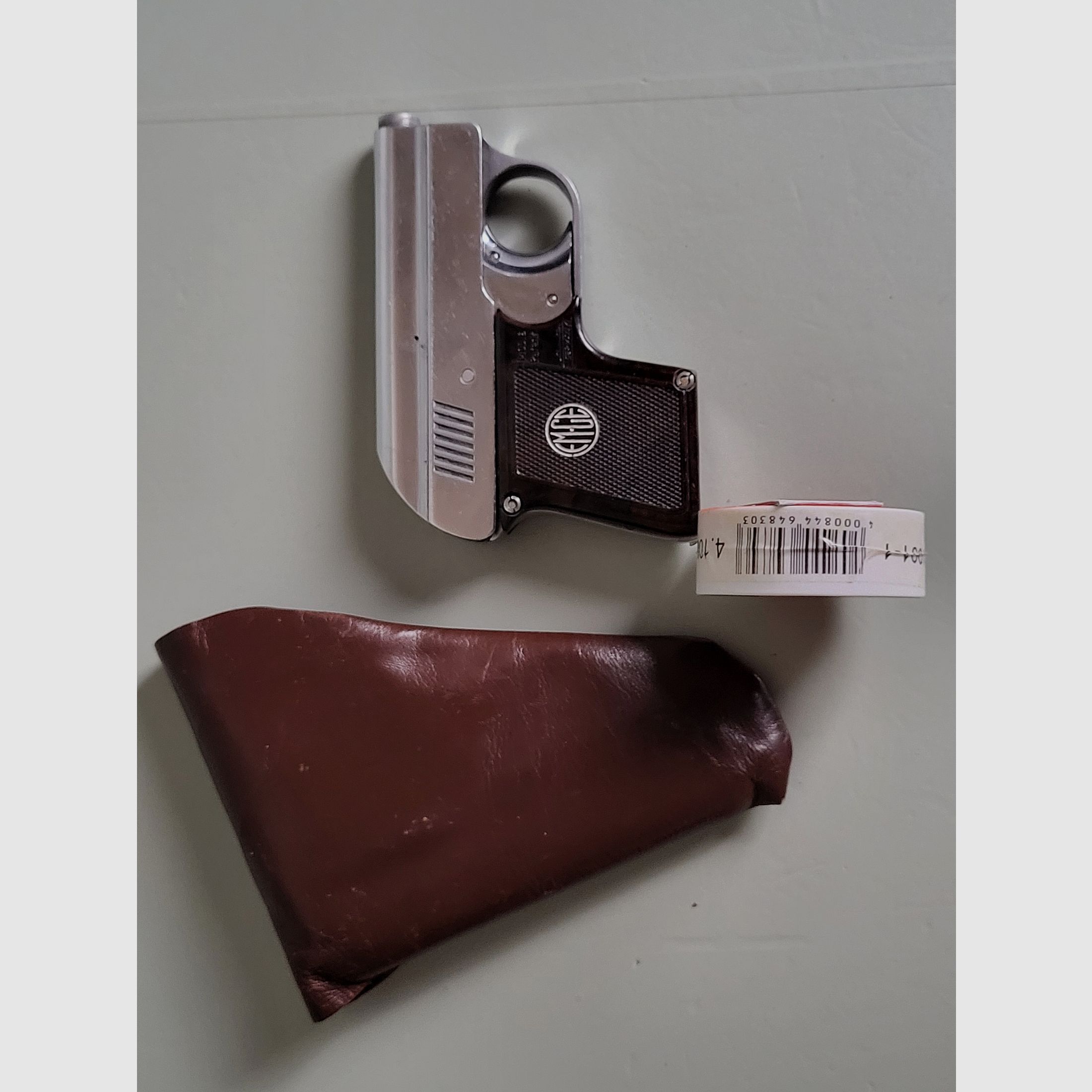 Rare Old Gas Pistol Blank Firing Pistol - ORIGINAL EM-GE Gerstenberger & C0 Model . 6 Patent - 1950s