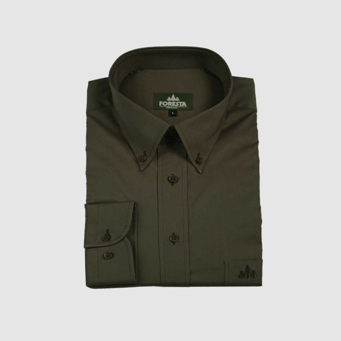 Foresta Jagdhemd Stretch M Oliv