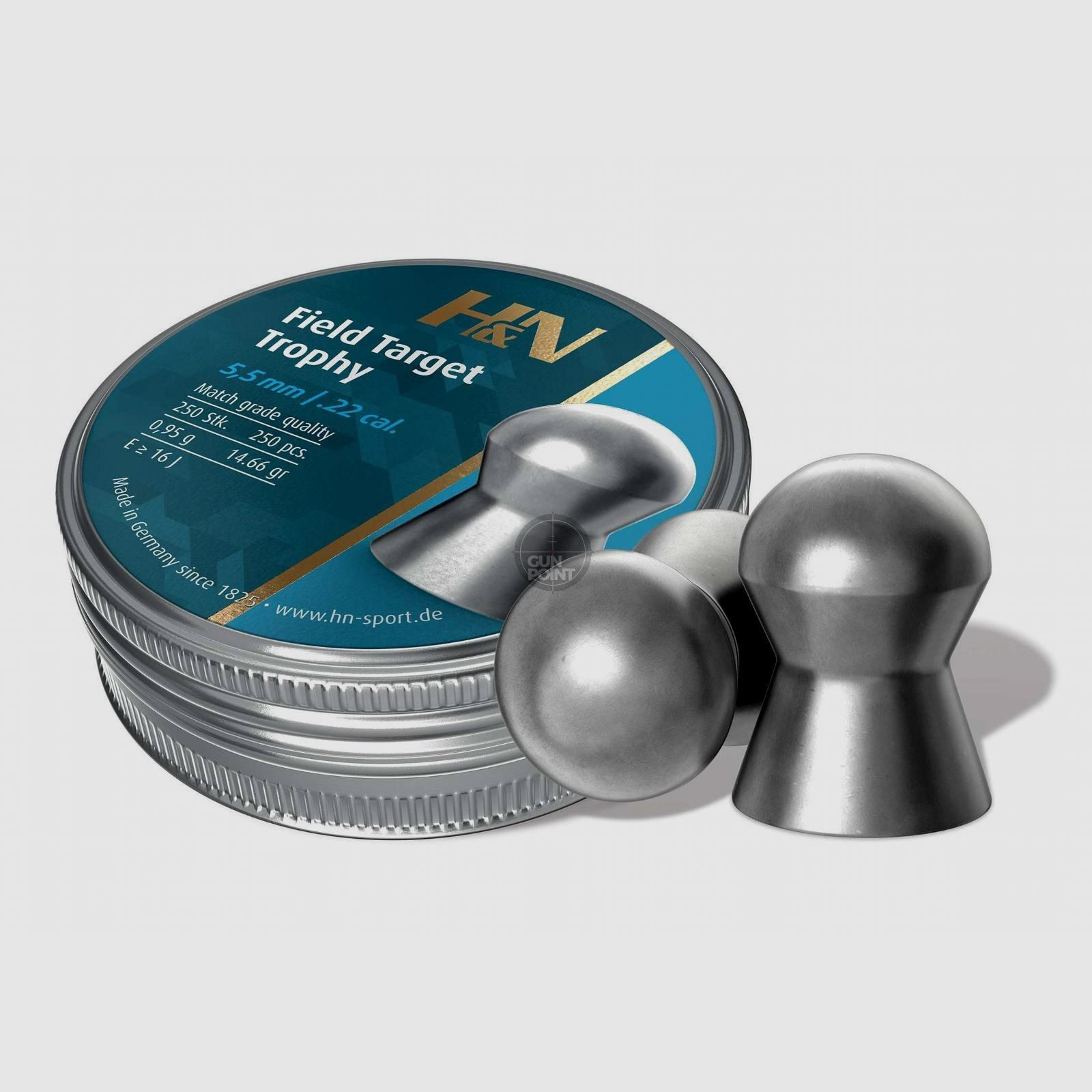 H&N Field Target Trophy - 5,55 mm / .22 kal. - 250 szt.