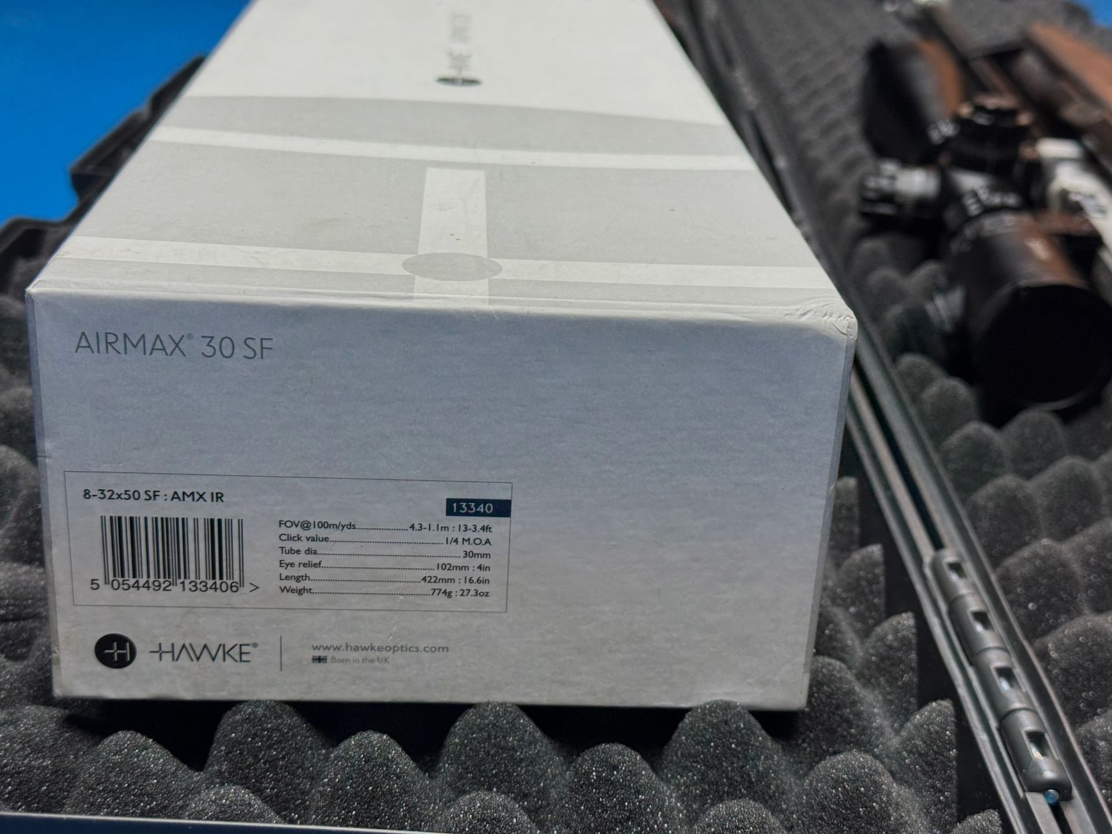 Feinwerkbau FWB 600 Field Target + Hawke Airmax 30 SF 8-32x50 AMX IR + FX Airguns valigia