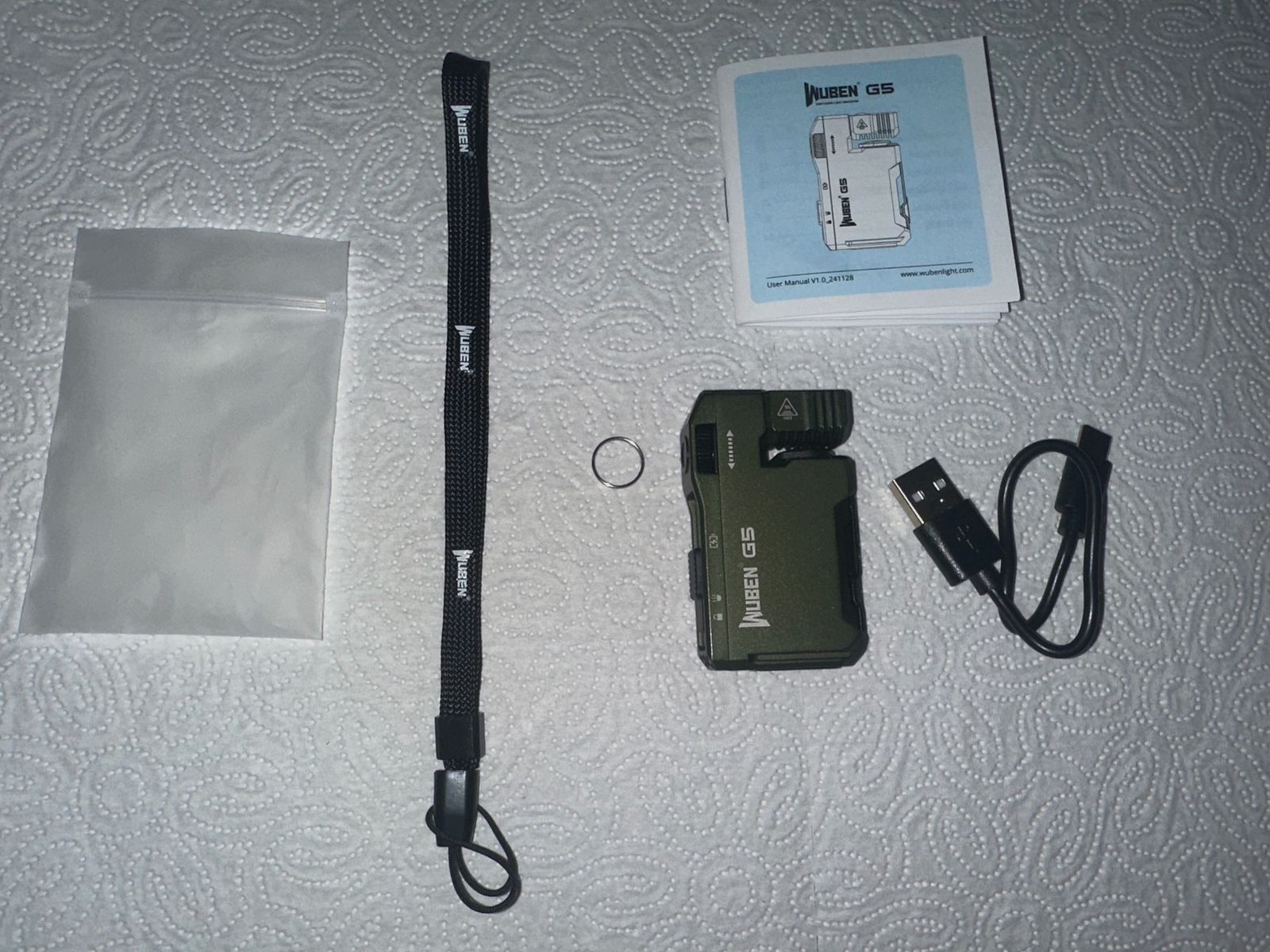 EDC Lampe Wuben G5 Taschenlampe RGB