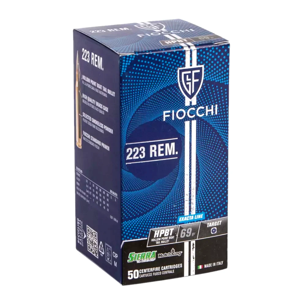 Fiocchi ammunition 4.5 g 69 gr Exacta HPBT 223Rem