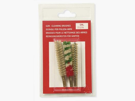 BRUSH SET, 3-piece, Wool/Nylon/Brass