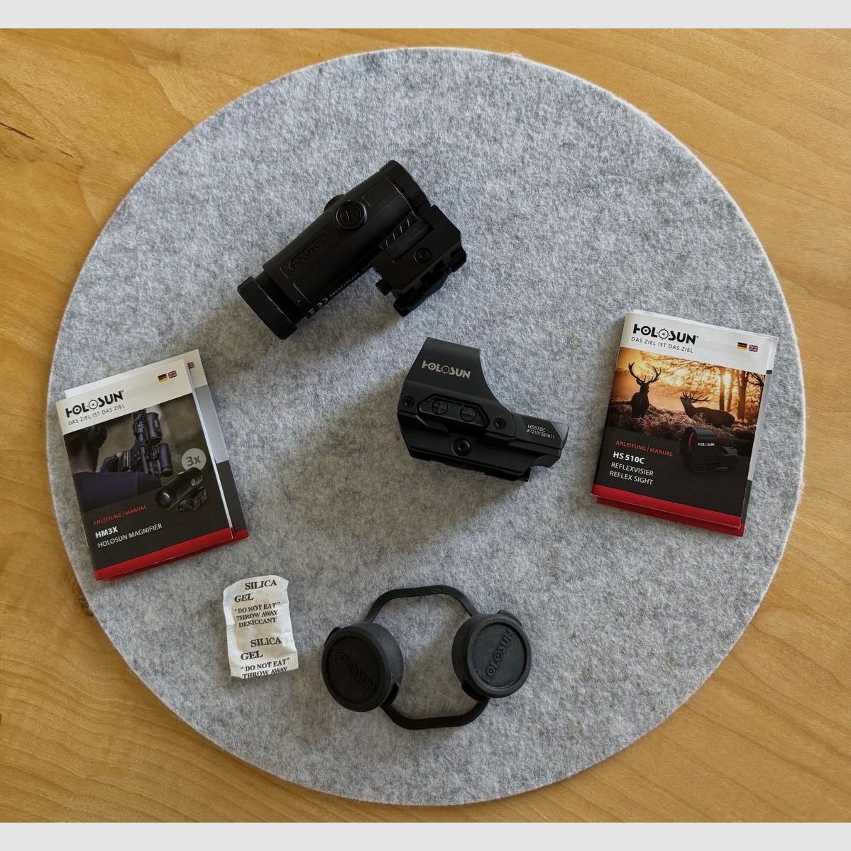 Holosun HS510C + HMX3 Reflexvisier und Magnifier Set