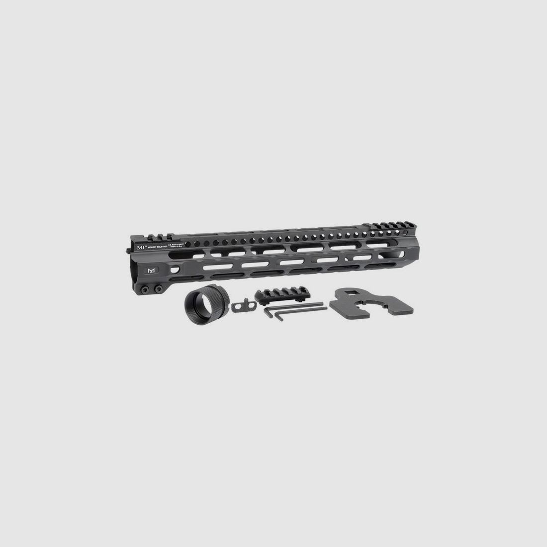 MIDWEST INDUSTRIES – 12.625 LIGHTWEIGHT HANDGUARD / BLACK / M-LOK
