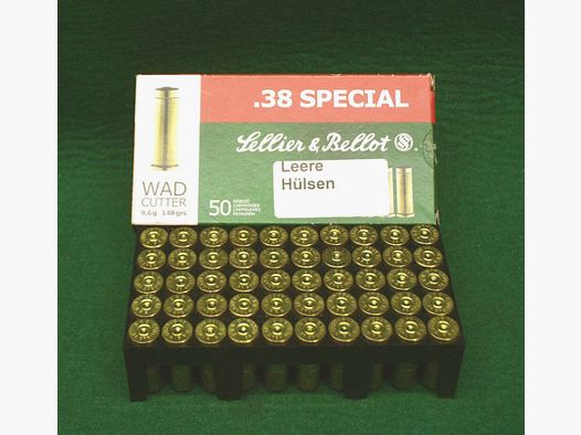 Sellier & Bellot douilles .38 Special, usagées