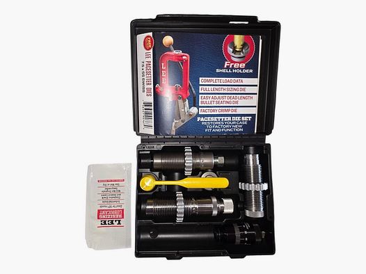 3P-Werkzeugset von LEE mit Hülsenhalter 7,5 x 55 SWISS Mikrometersitz
