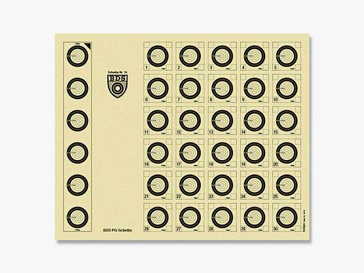 Krüger BDS PG Cible N° 18 à 100 45x36,5cm