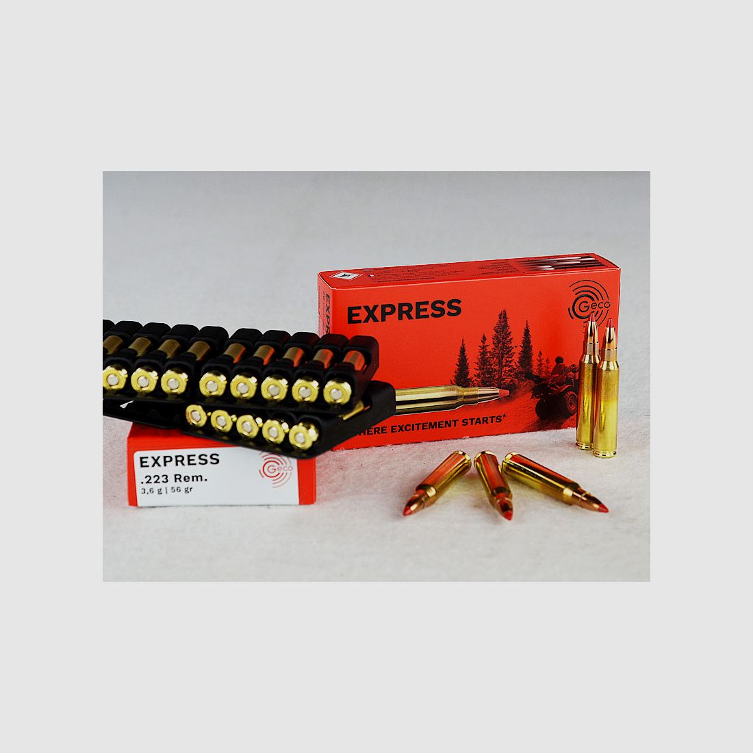 GECO .223 REM, EXPRESS 55 grs 1 Packung (20 Schuss á 1,545 €*)