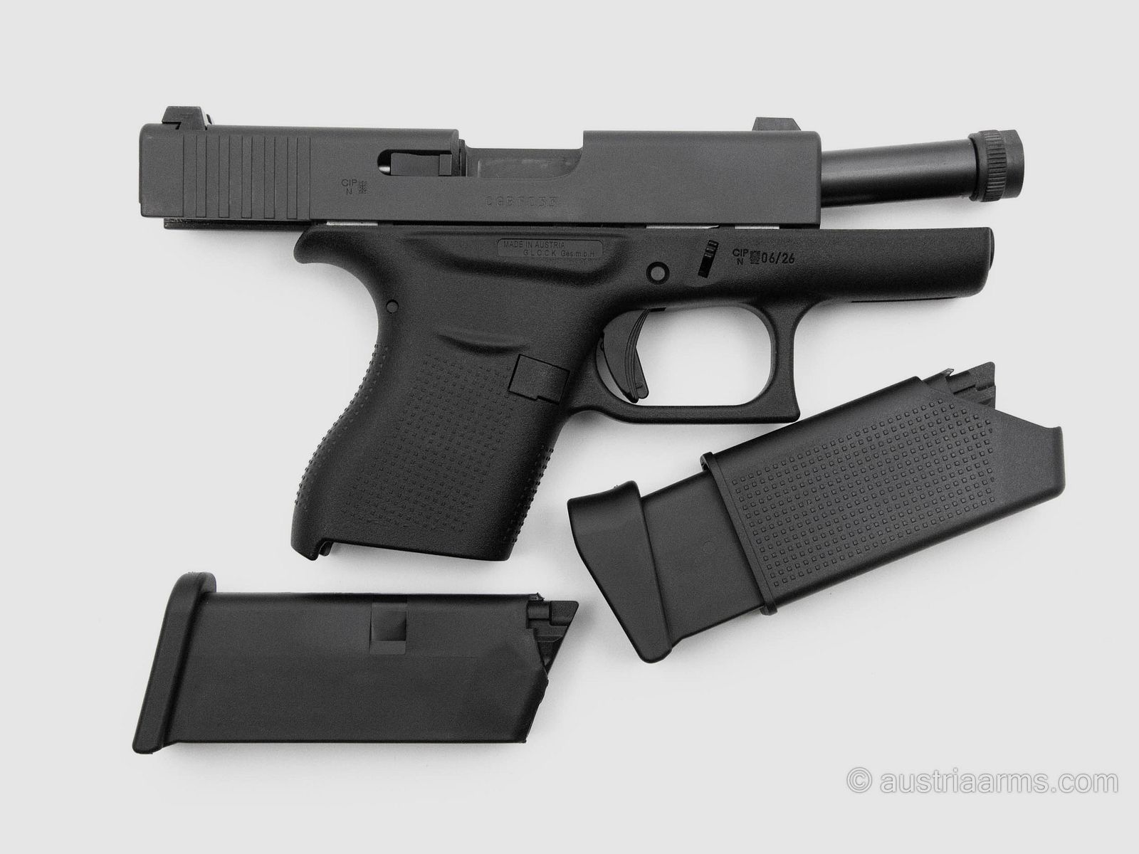 Glock 43 mit Gewindelauf, neuwertige Gebrauchtwaffe, 9 x 19 mm, Bild 2 von 4