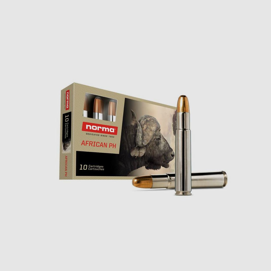 NORMA African PH .505 Magnum Gibbs Woodleigh FMJ 39,0g/600gr, Bild 1 von 2