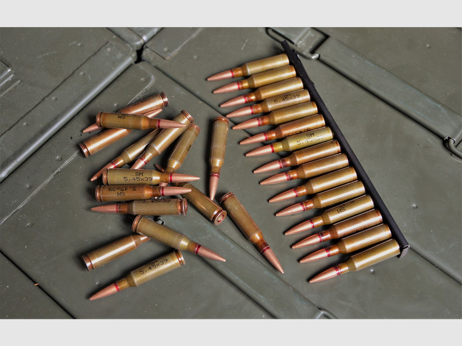 5.45 x 39 M74 Surplus UdSSR 3.45 g FMJ – 100 sztuk nabojów karabinowych