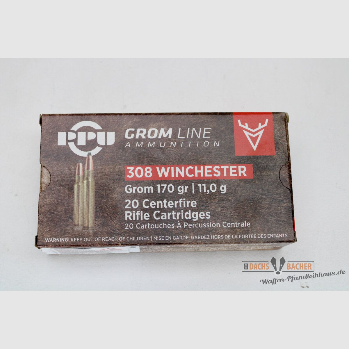 PPU Privi Partizan .308 Win 11,0g/170gr GROM 20 Schuß