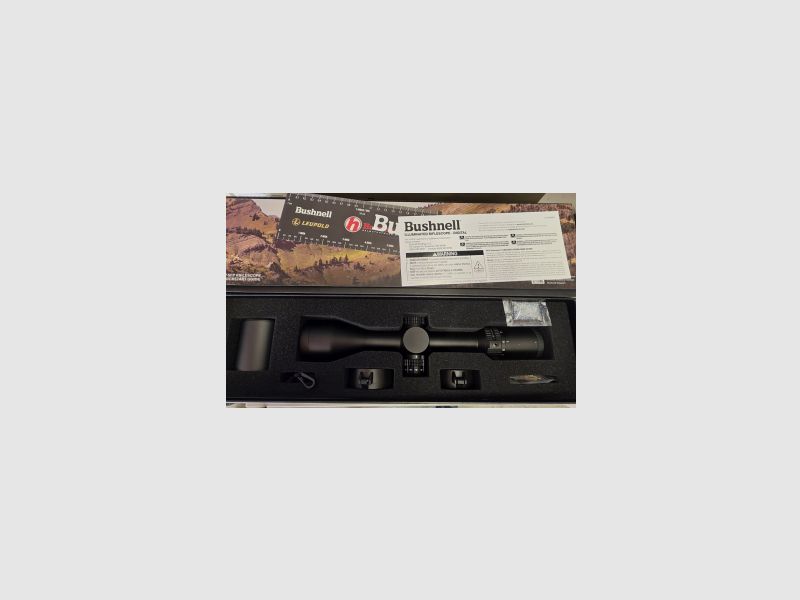 BUSHNELL ZF R7 3-15X50MM ED BLACK ILLUM. SFP MRAD FIBER DOT W/HOLDOVER EXO