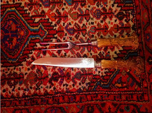 Elegantes Tranchier-Set von Kuno Ritter Solingen – Messer & Gabel