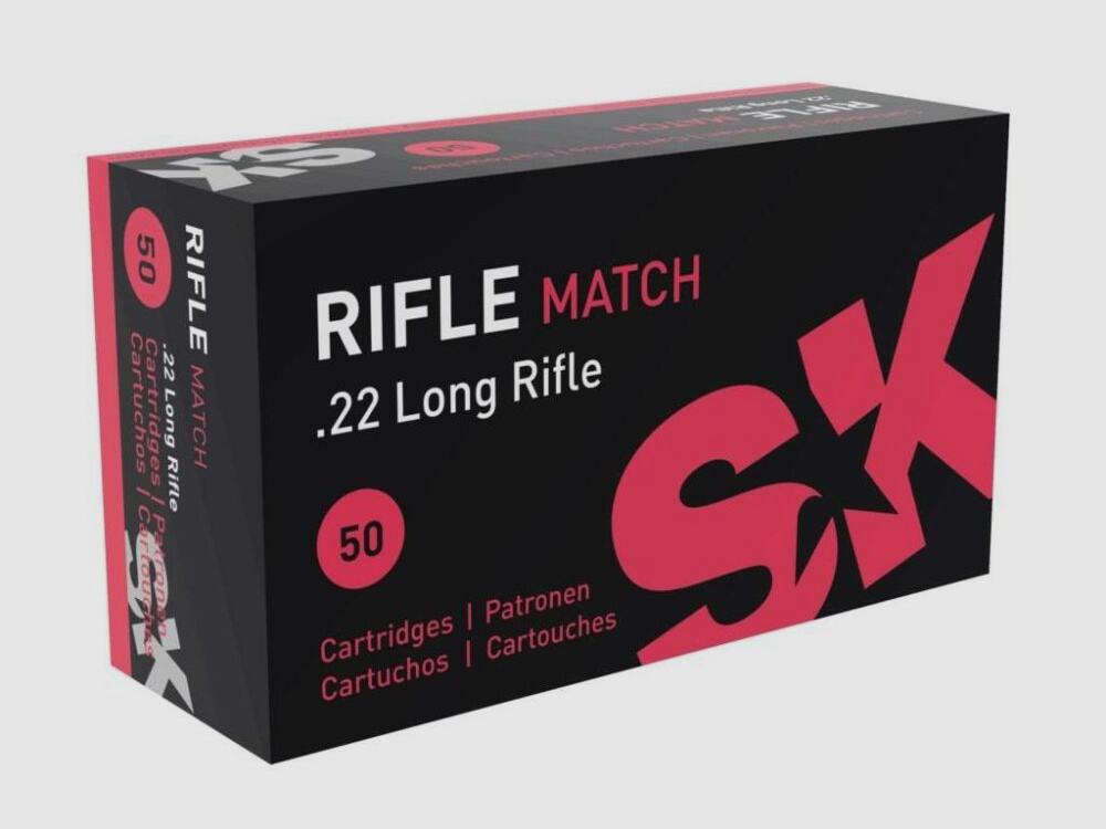 SK 40grs Rifle Match 50STK .22lr