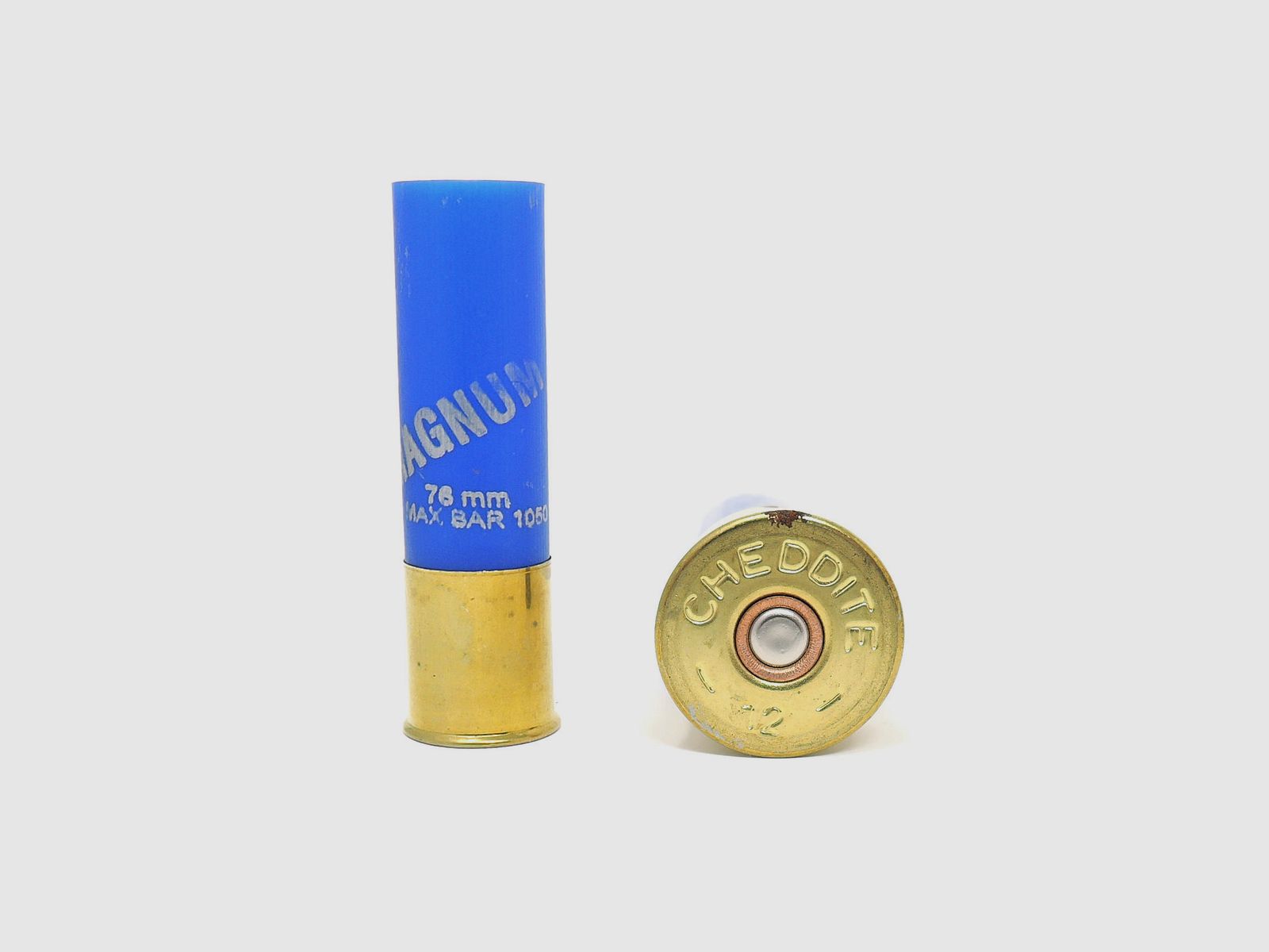 Hülsen Kal. 12/76 Magnum – Typ 5 – Inn. CX2000 (Cheddite- Blau)