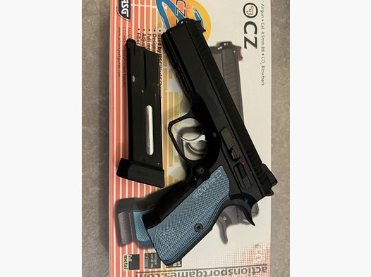 KJ Works CZ Shadow 2 Vollmetall CO2 BlowBack 4,5 mm BB schwarz
