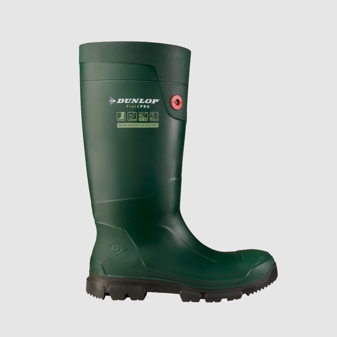 Botas de agua Fieldpro Purofort color verde Dunlop 36, imagen 2 de 7