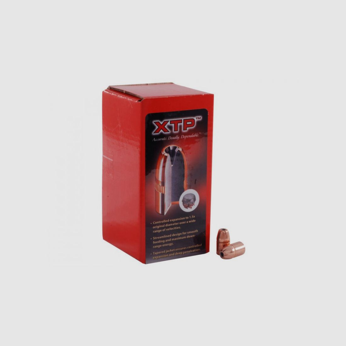 BOITE DE 100 OGIVES HORNADY 38 CAL.357 158 GRS FP/XTP, Bild 2 von 2