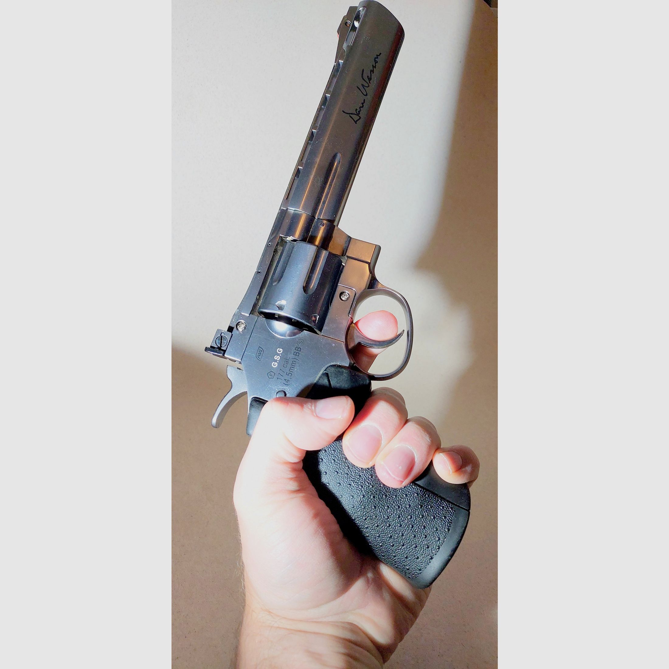 Dan Wesson 6" Revolver 4,5 mm Stahl BB Co2 Silber (P18)