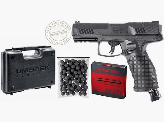 CO2-pistoolpakket met rubberen ballen T4E TPX 50 Gen2 OR - Kal.50 (max. 19,9 Joules)
