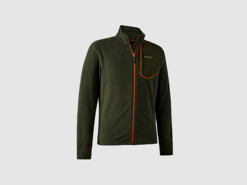 Technische Fleecejacke Deerhunter grün und orange Modell Chamois Art. 8095 361 DEERHUNTER, Bild 1 von 3