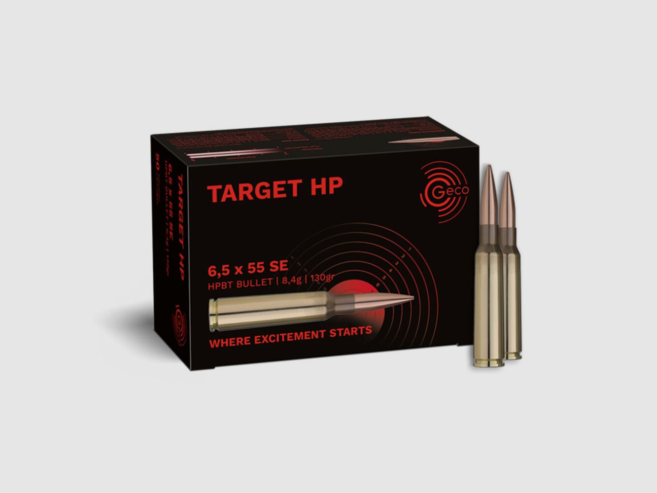 Geco Target HP 130grs 50St 6.5X55, image 1 of 2