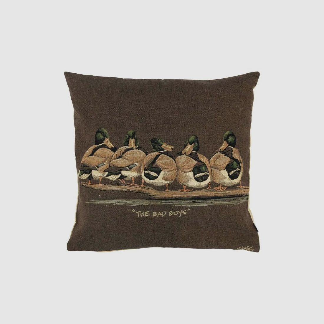 Gobelin Kissen Enten Bad Boys 45x45cm, Bild 1 von 6