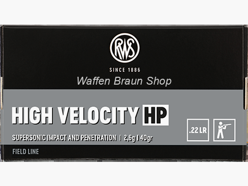 RWS .22 lr HV HP 50 pièces