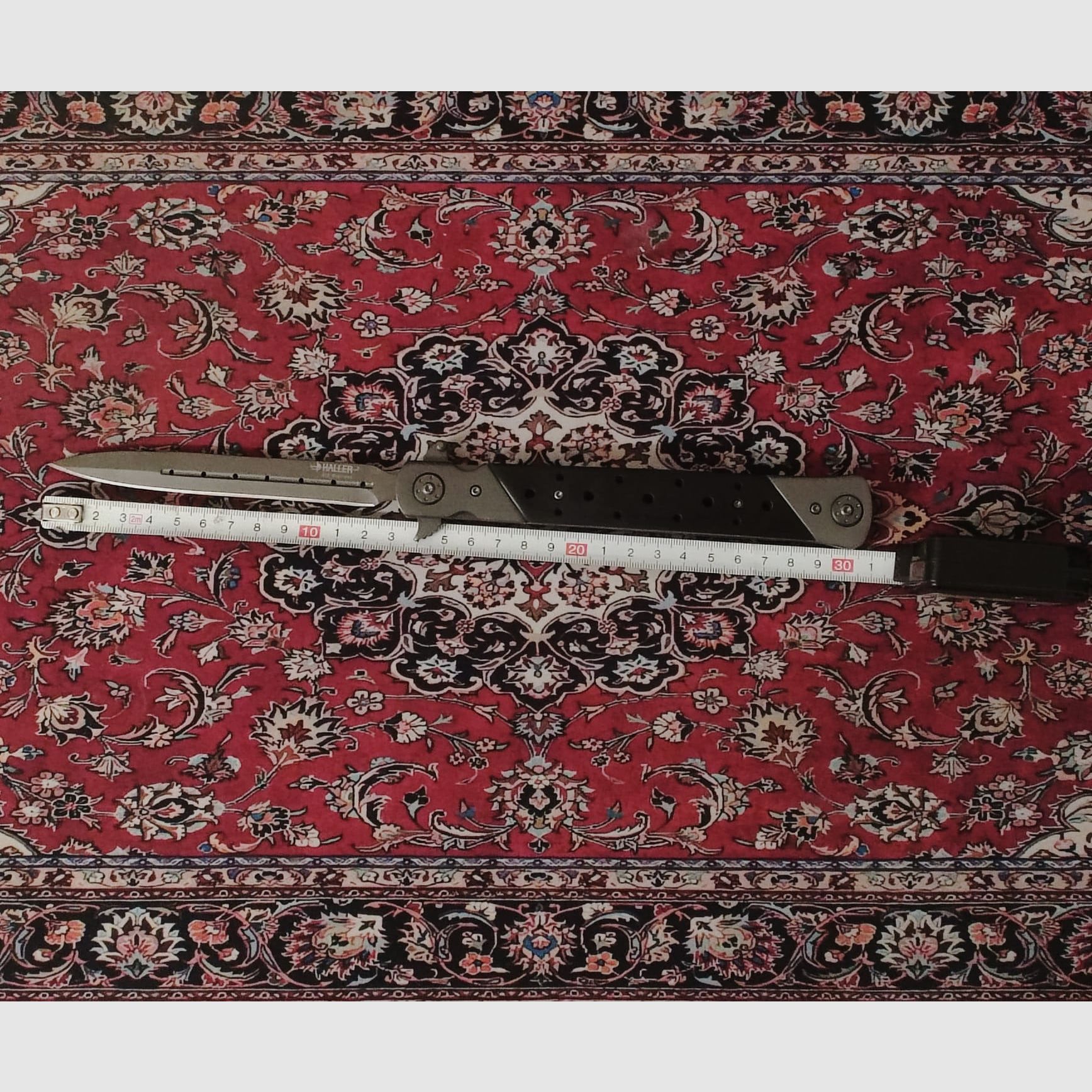 Haller coltello a serramanico Stiletto XXL Pakkaholz