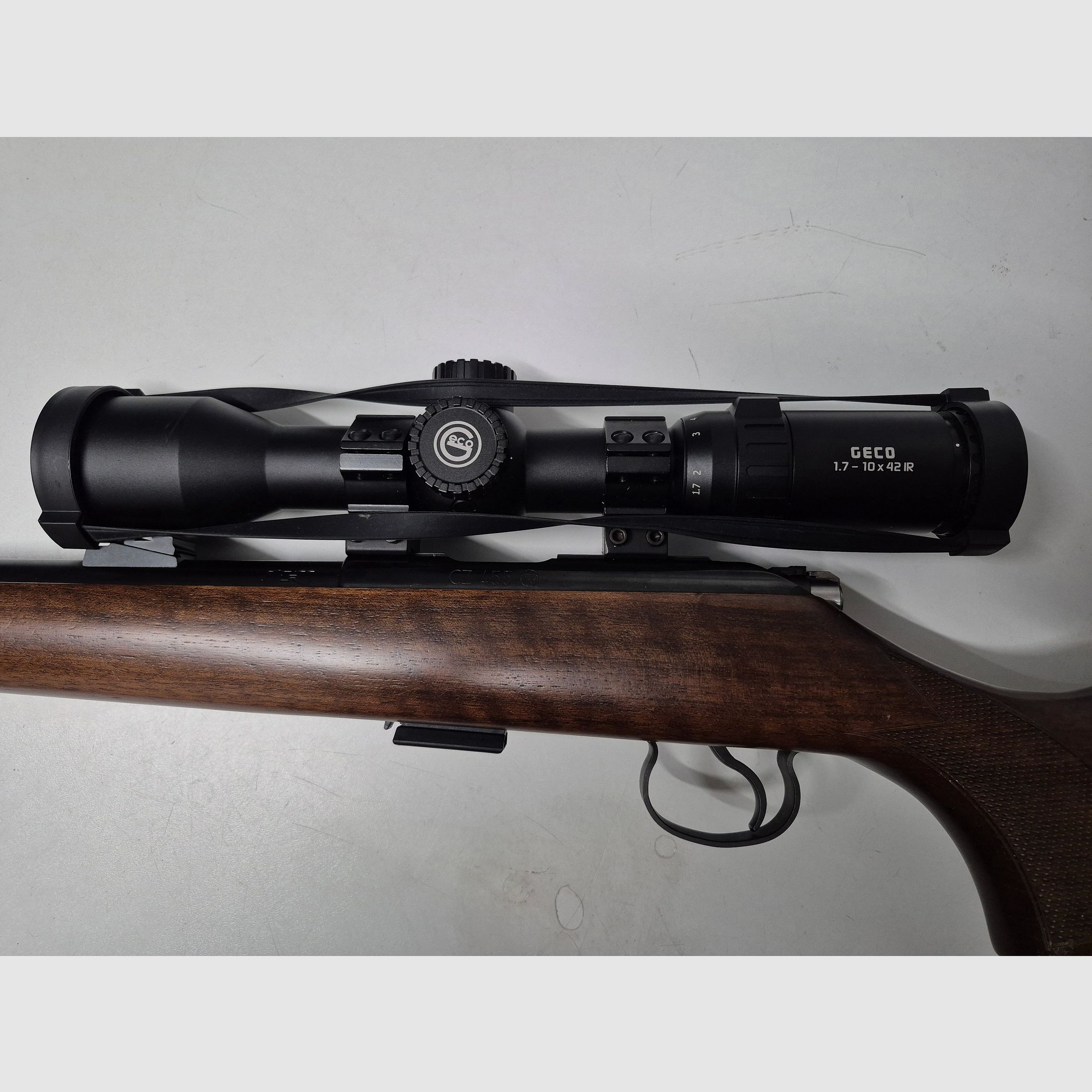 CZ 455 Repetierbüchse luxus .22lr mit GECO Zielfernrohr 1,7-10