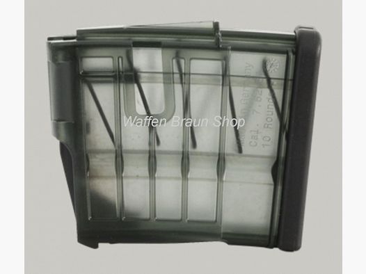 10-Schuss Magazin f. MR308, Kal. .308 Win., Kunststoff, mit schwarzen Magazinboden
