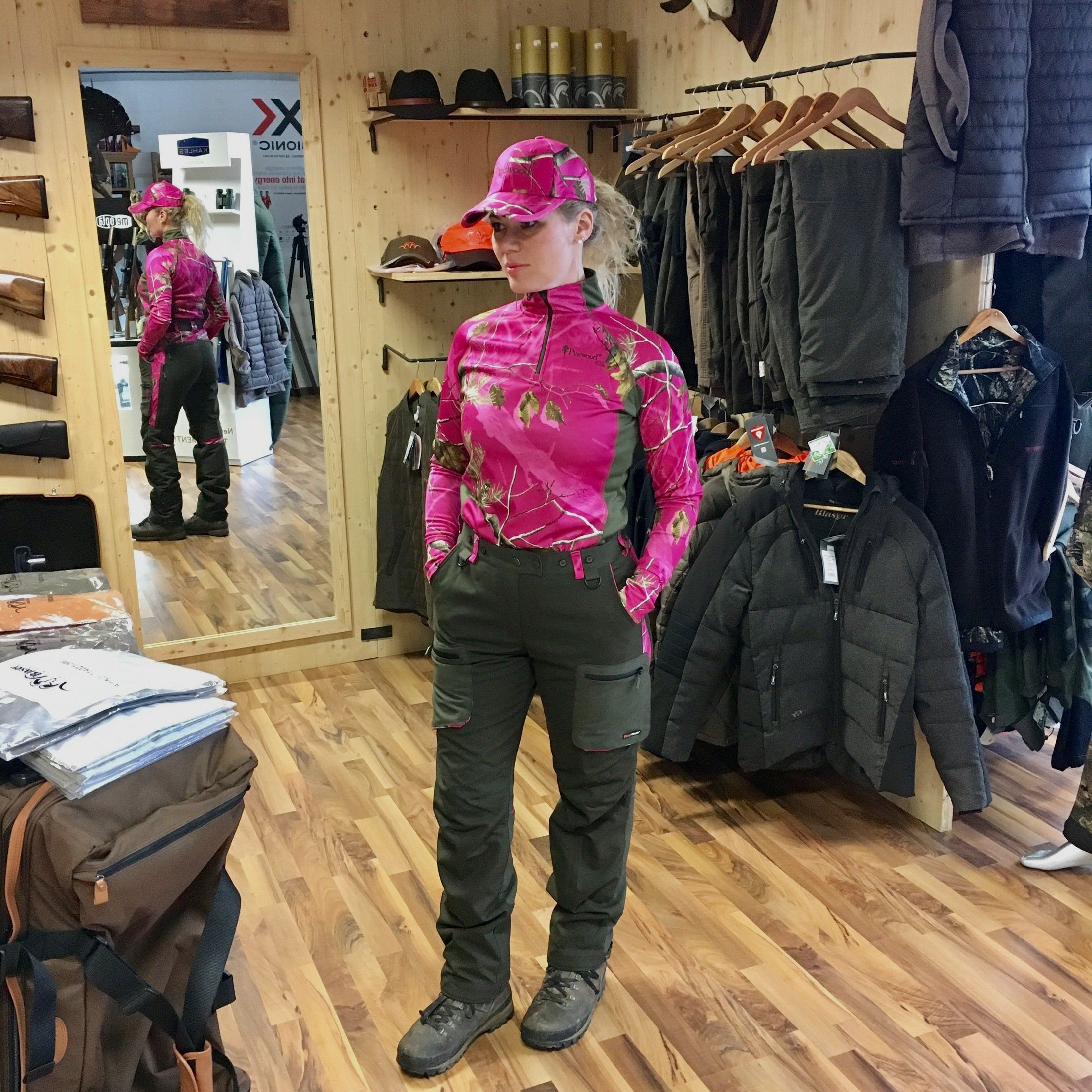 PinewoodUnterzieh-Shirt Baselayer Coolmax Hot Pink Damen