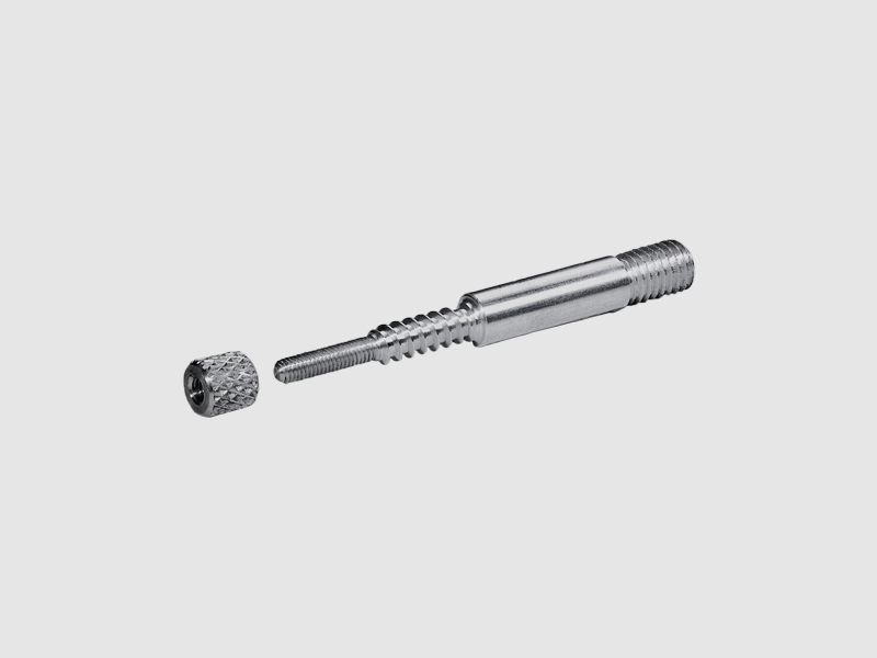 Adapter voor poetsstokken in gebruik met VFG Loopreinigers - M5 Buitendraad , 1/8" Binnendraad, afbeelding 1 van 3