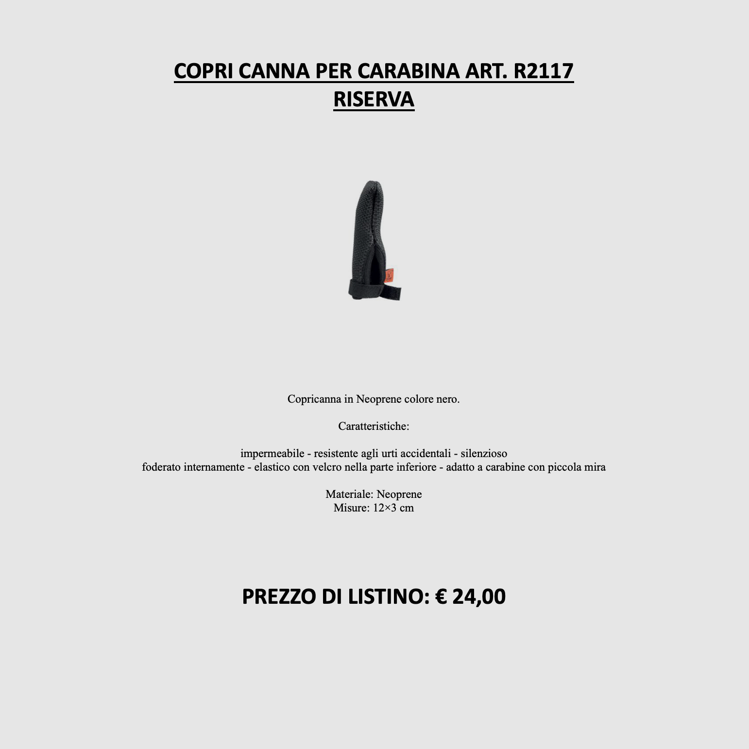 Riserva – Laufabdeckung für Büchse R2117, Bild 2 von 2