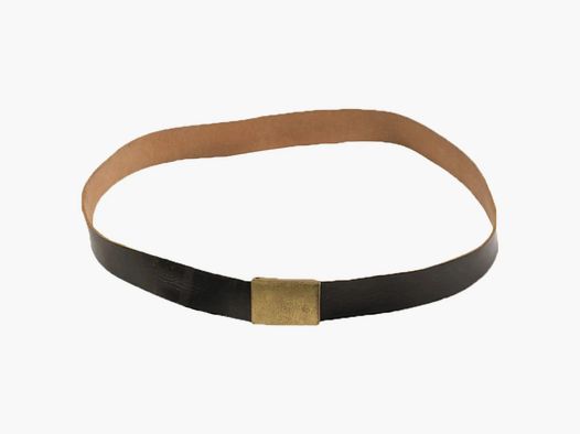 Bundeswehr Original Bundeswehr Original Bundeswehr Hosengürtel Leder Marine gebraucht - 90