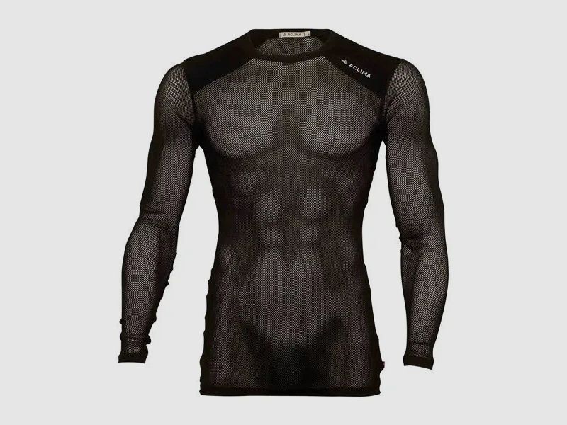 aclima Aclima Sweatshirt WoolNet Light Crewneck jet black