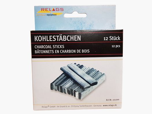 Charcoal sticks for pocket stove