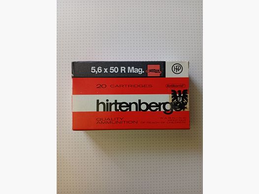 5,6x50 R Mag von Hirtenberg 