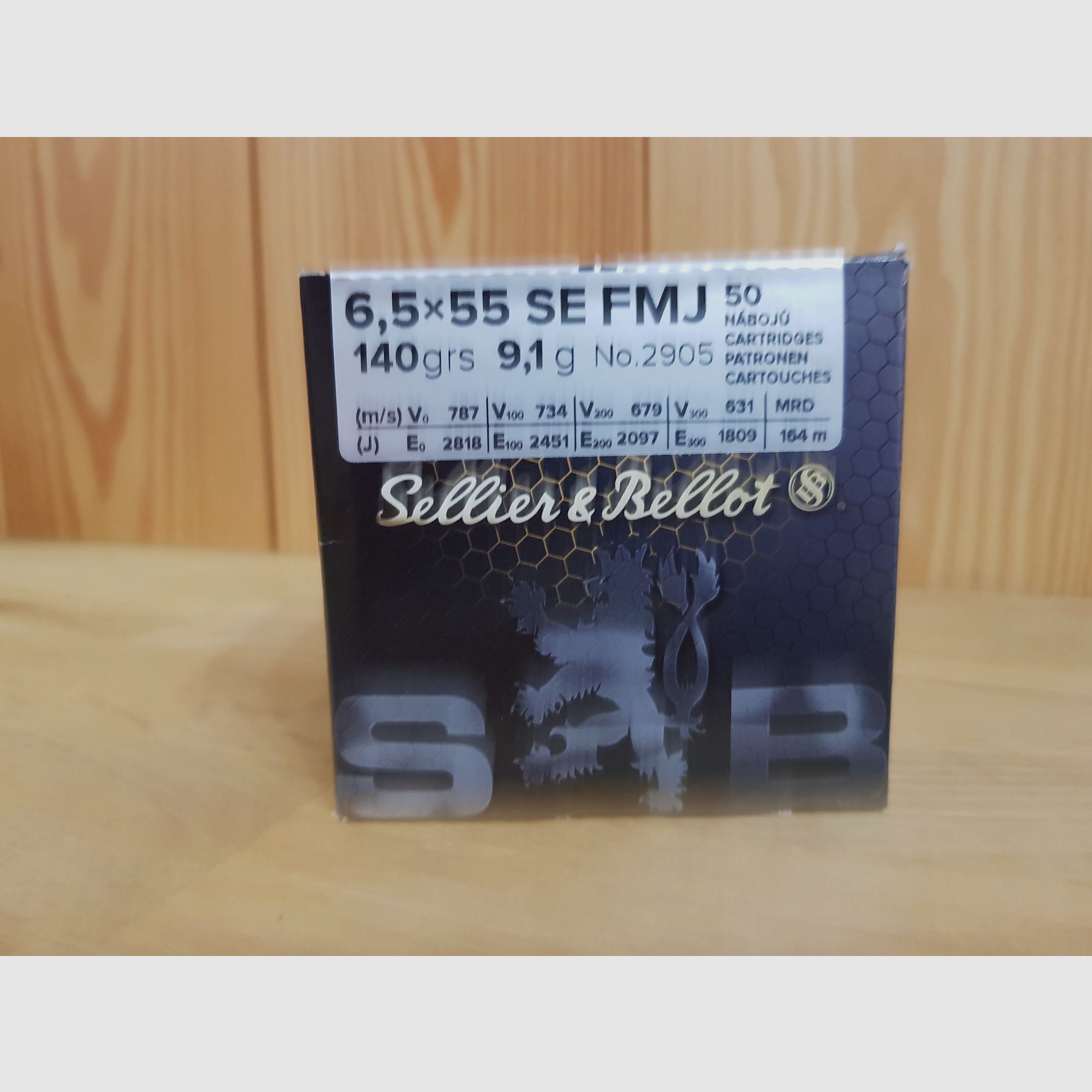 SELLIER & BELLOT Munition Kal. 6,5X55 SE FMJ 140 GR