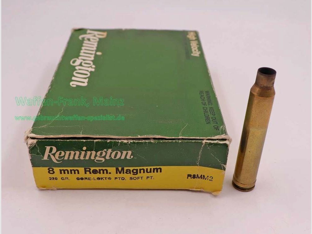 Remington - USA Long Rifle Cases, used Cal. 8mm Remington Magnum