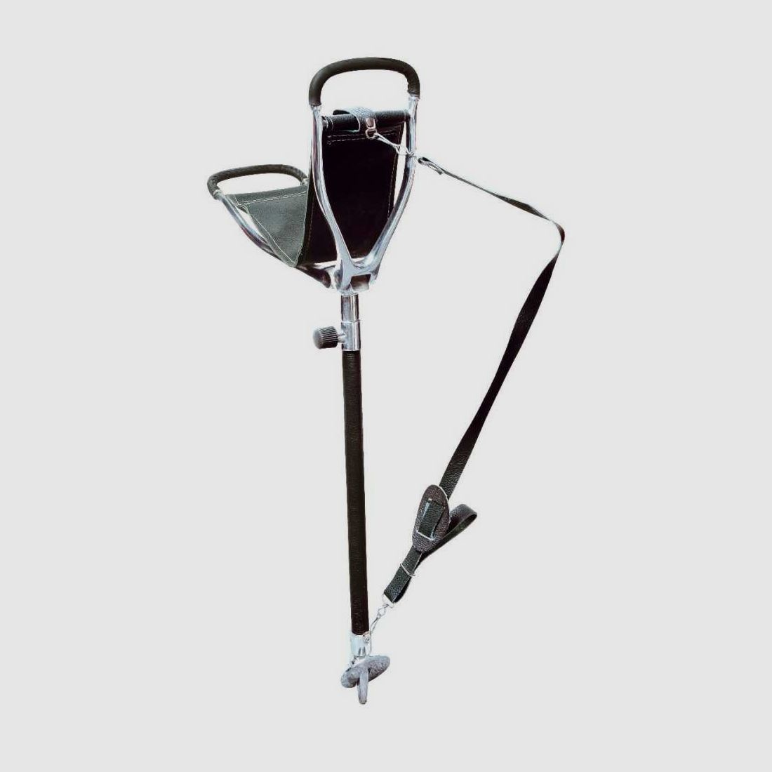 Januel telescopic shooting stick with coated tube and sling, image 3 of 3