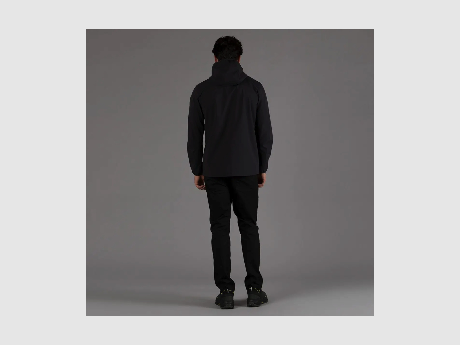 CMP Herren Jacke aus zwei Lagen Stretchgewebe Anthrazit