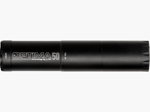 A-TEC Schalldämpfer Optima 50 <= .30 (7,62mm) A-Lock Schwarz incl. A-Lock Adapter für M15x1mm