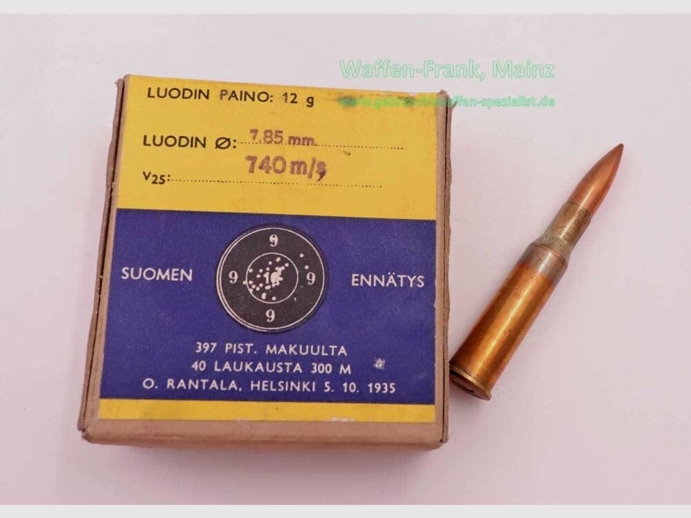 Lapua / Finland geweerpatronen 7,62x53R / Russisch.