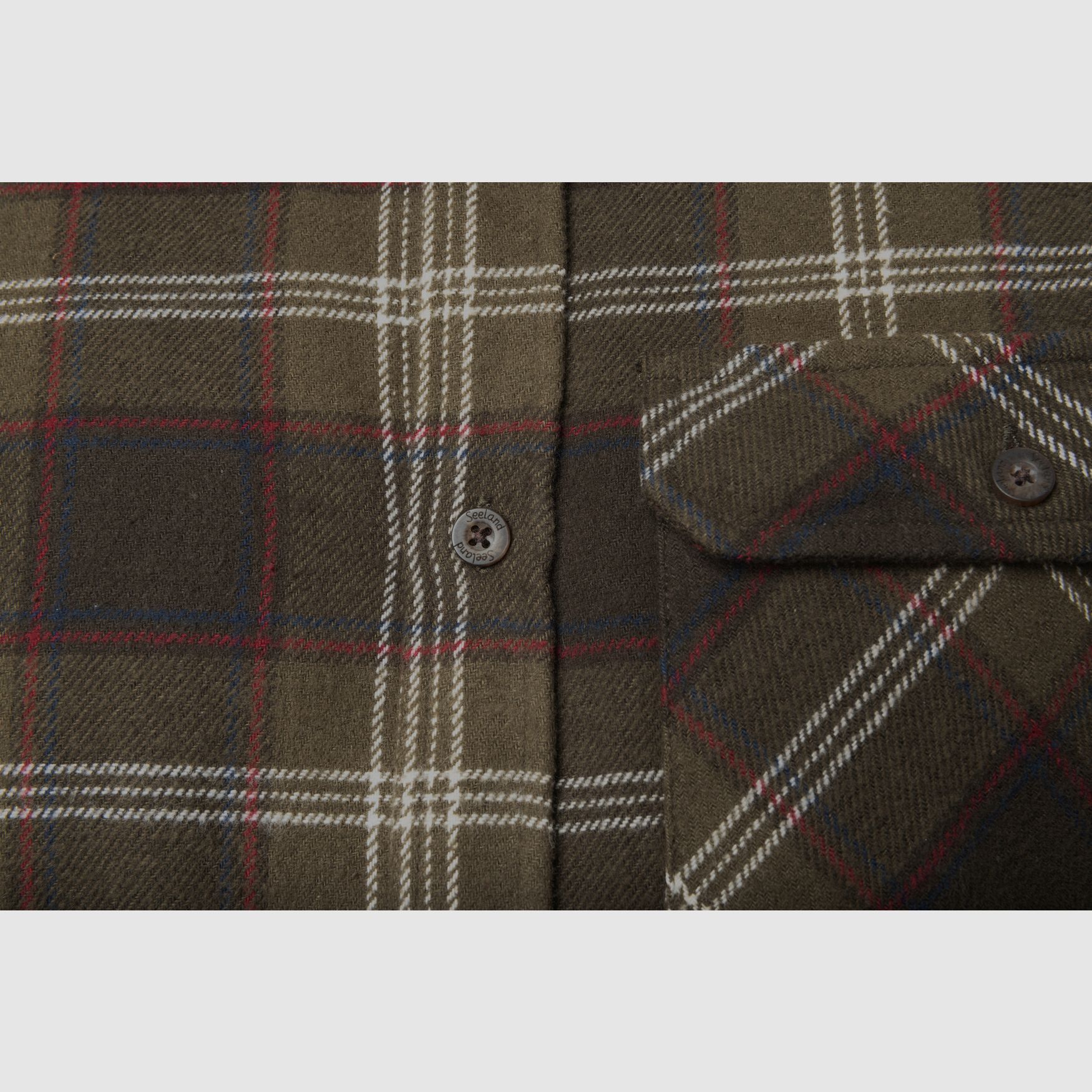 Seeland Glen camicia di flanella – a quadri verde pino, immagine 6 di 7