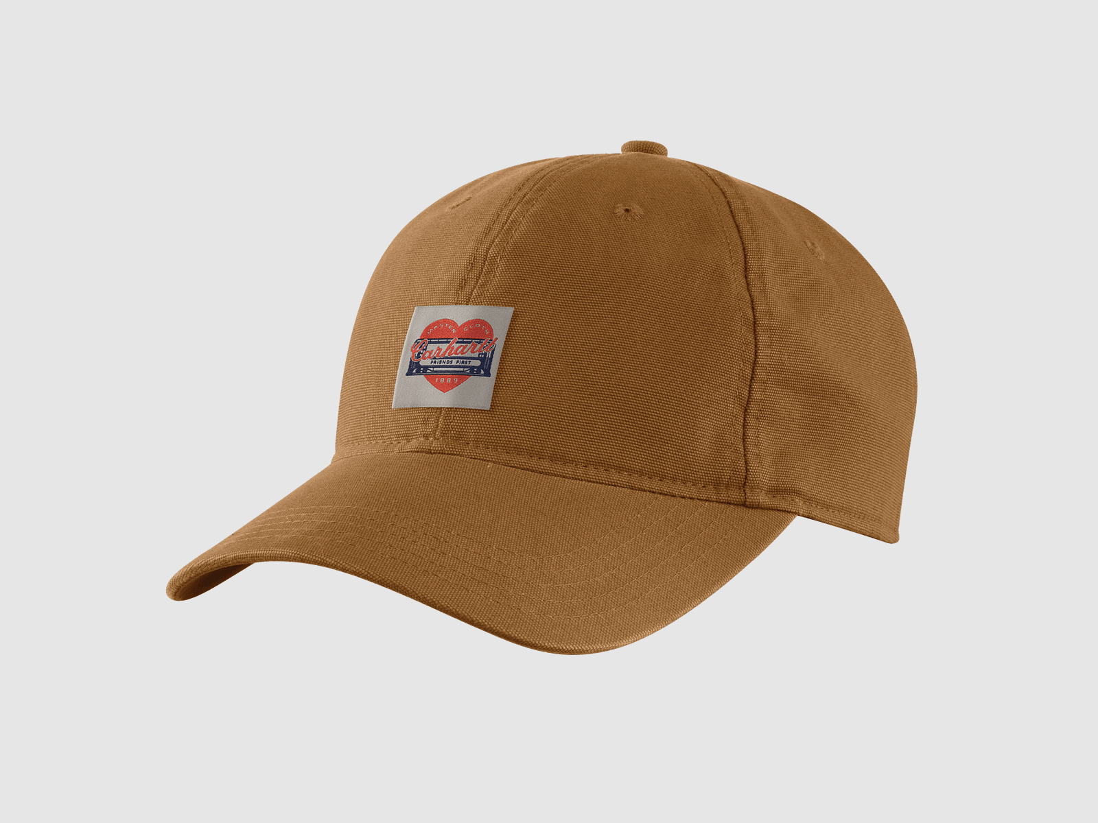 Carhartt Heart Patch Canvas Cap Women Carhartt Brown