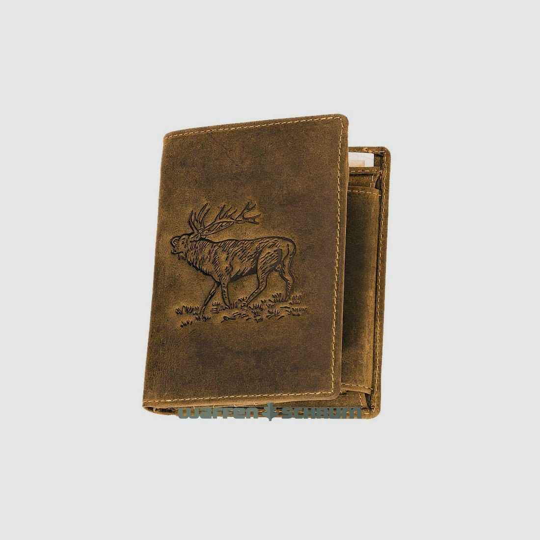 AKAH Geldbörse Hirsch Hochformat